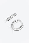 925 Sterling Silver Huggie Earrings  