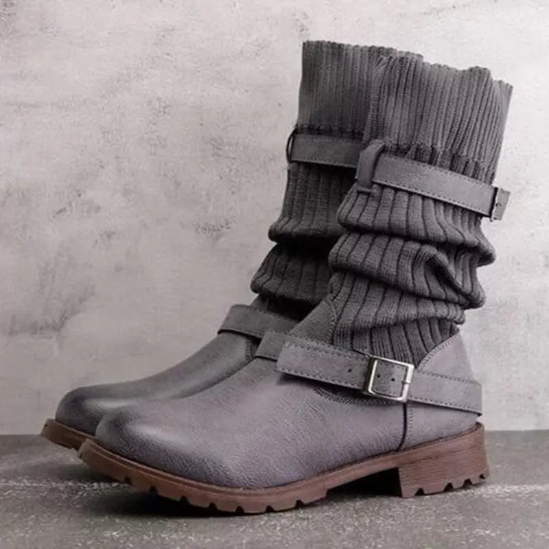 Medium Tube Wool Boots  