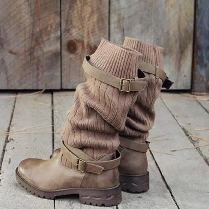 Medium Tube Wool Boots  