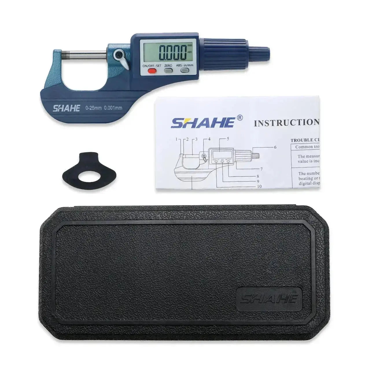 0.001 mm Electronic Outside Micrometer 0-25 mm With Extra Large LCD Screen Digital Micrometer Electronic Digital Caliper Gauge Shahe Official Store  EBOYGIFTS