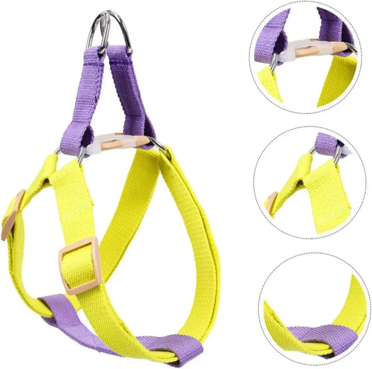 Dog Harness And Leash No Pull Nylon Pet Leashes For Small Dogs French Bulldog Chihuahua Lead Leash And Collar Set For Yorkies  