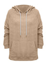 Full Size Drawstring Long Sleeve Hoodie  