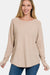 Zenana Round Neck Thumbhole Long Sleeve Top  