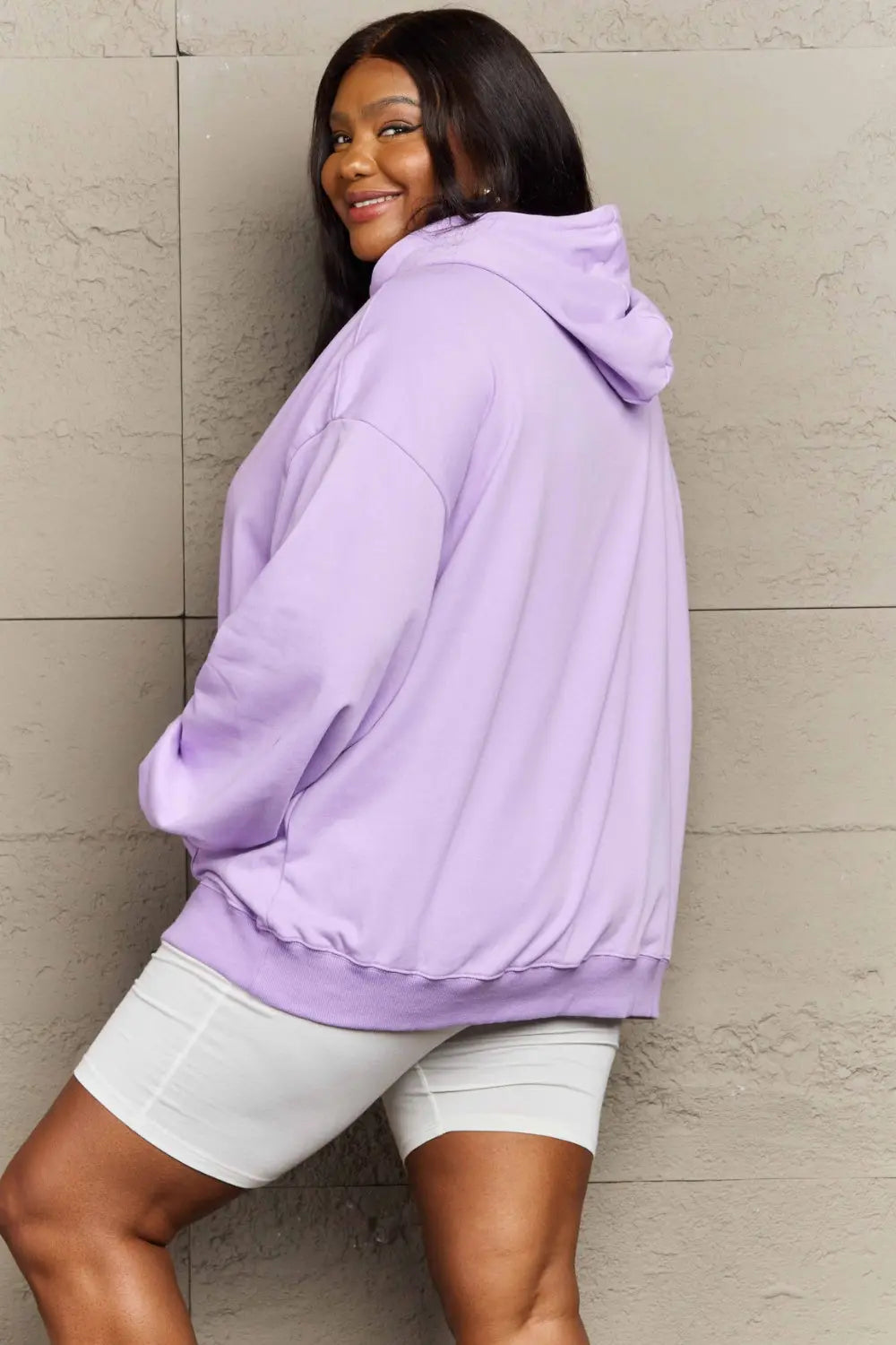 Full Size Drawstring Long Sleeve Hoodie  