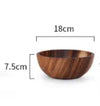 Acacia wooden bowl wooden tableware “Size Measured in CM”