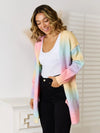 Angel Wings Full Size Gradient Open Front Cardigan  