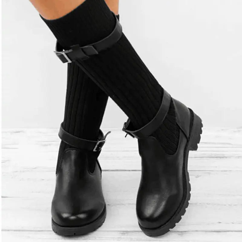 Medium Tube Wool Boots  