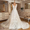 2023 Robe Mariee Sleeveless V Neck Wedding Dress