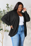 Basic Bae Full Size Ribbed Cocoon Cardigan  