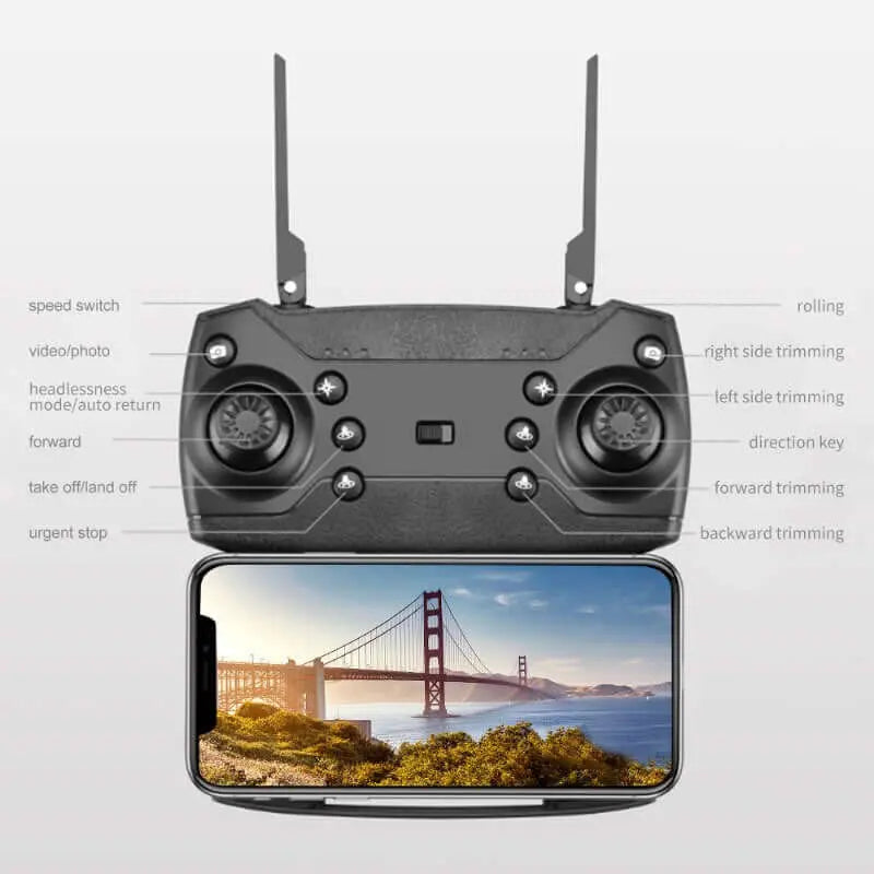 E88 Pro WIFI Drone With Wide Angle HD 4K