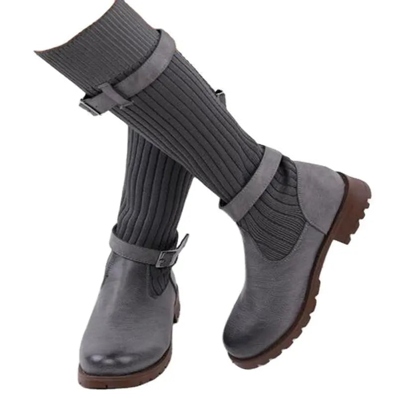 Medium Tube Wool Boots  