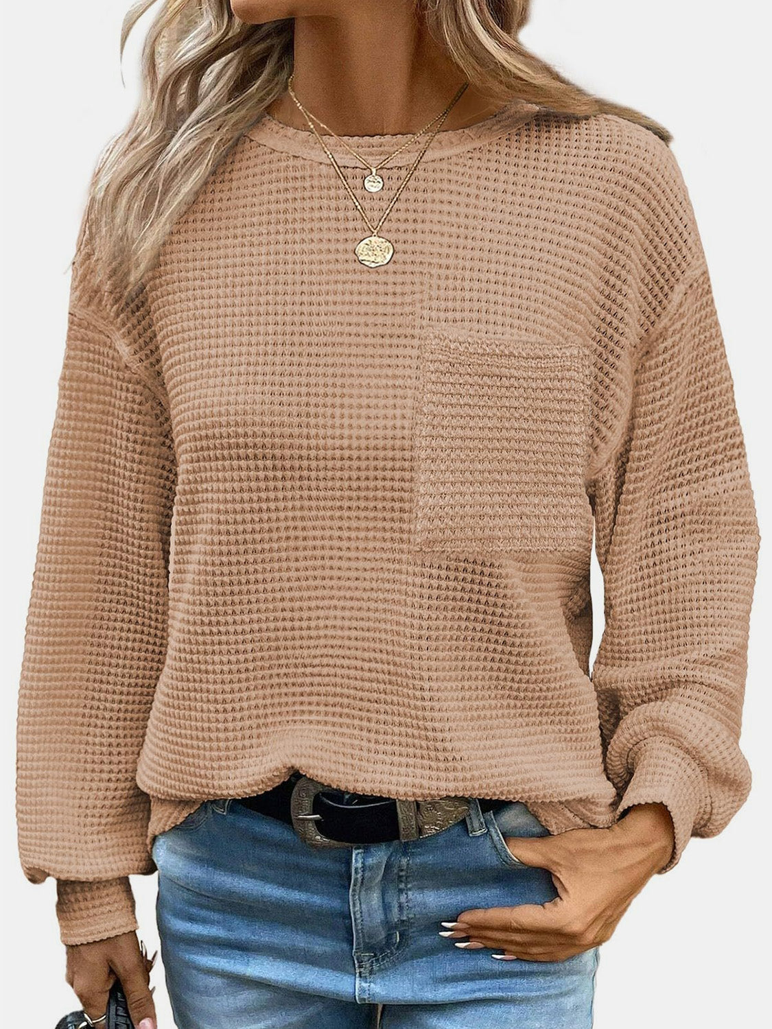 Mandy Round Neck Long Sleeve T-Shirt  