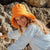 BLOOM Crochet Sun Hat In Tangerine Orange  