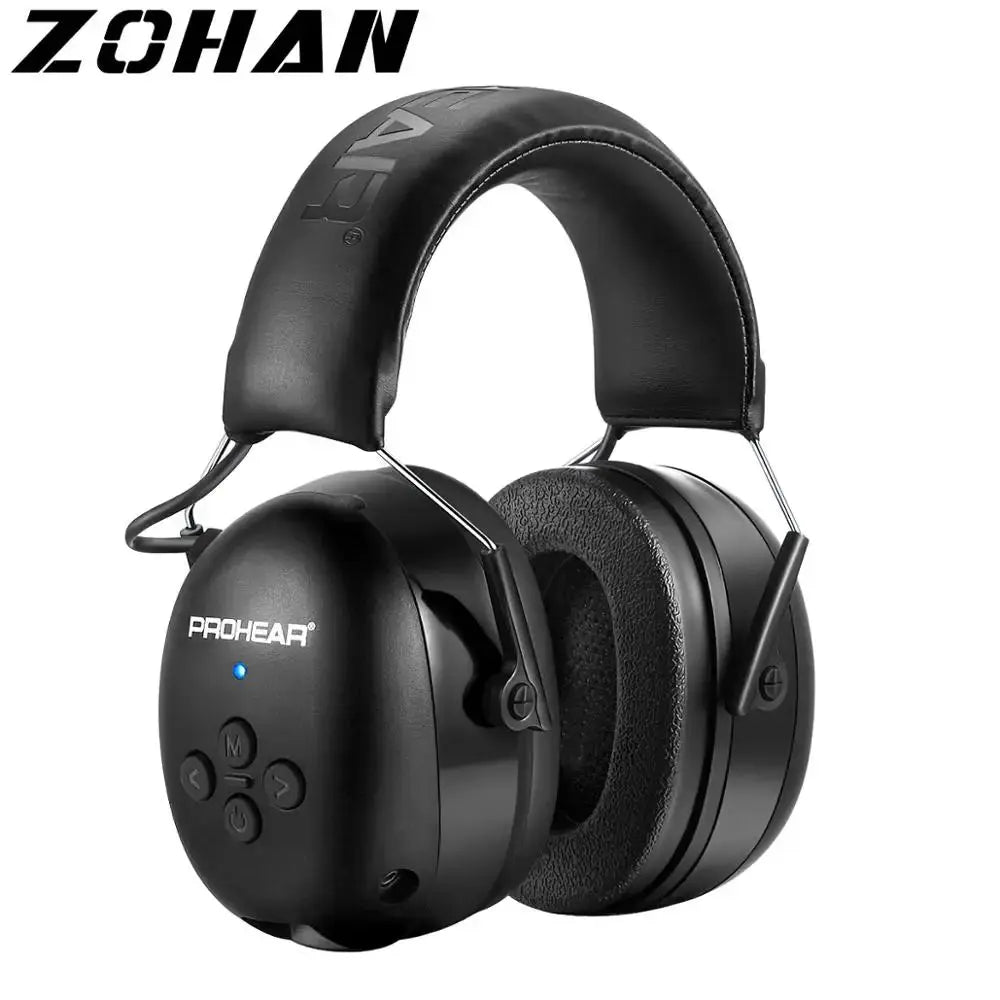 ZOHAN Electronic Headphone 5.0 Bluetooth Earmuffs Hearing Protection Headphones for Music Safety Noise Reduction Charging - eboygifts