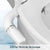 SAMODRA Bidet Attachment Ultra-Slim Toilet Seat Attachment Dual Nozzle Bidet Adjustable Water Pressure Non-Electric Ass Sprayer  