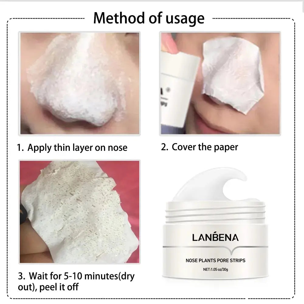 LANBENA Style  Blackhead Remover Nose Mask Pore Strip Korean Athene LQ Store