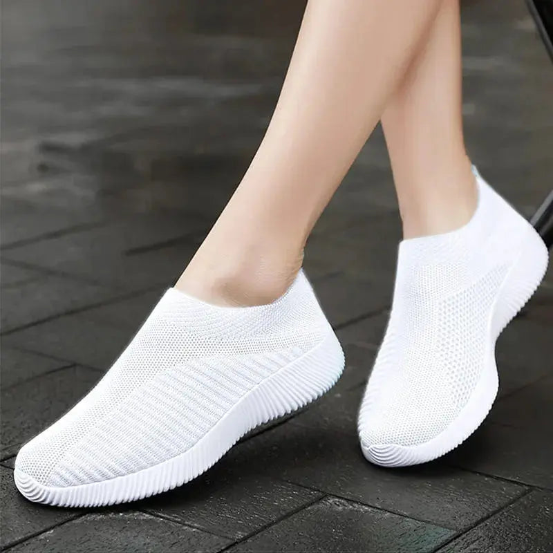 Women Vulcanized Shoes High Quality Women Sneakers Slip On Flats Shoes Women Loafers Plus Size 42 Walking Flat LIZUShoe Store  EBOYGIFTS