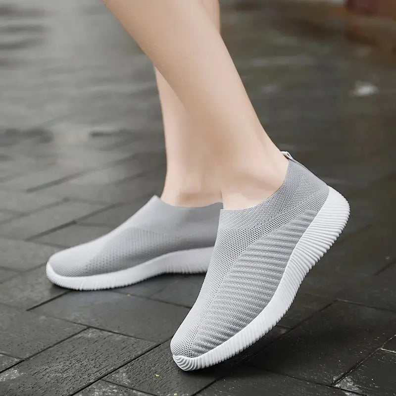 Women Vulcanized Shoes High Quality Women Sneakers Slip On Flats Shoes Women Loafers Plus Size 42 Walking Flat LIZUShoe Store  EBOYGIFTS