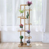 Bamboo 5 / 6TierPlant Stand Rack Multiple Flower Pot Holder Shelf Indoor Outdoor Planter Display Shelving Unit for Patio  