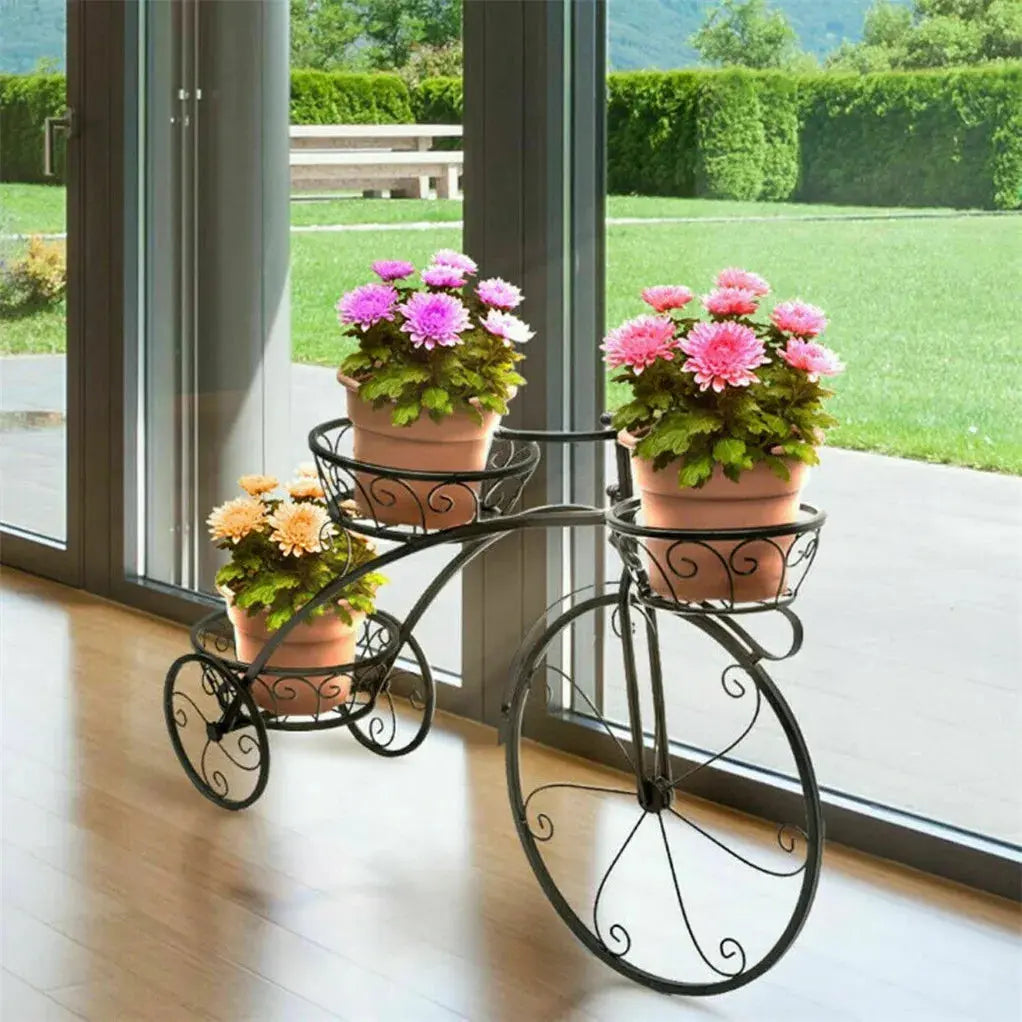 Unique 3-Tier Bicycle Plant Stand  