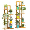 Bamboo 5 / 6TierPlant Stand Rack Multiple Flower Pot Holder Shelf Indoor Outdoor Planter Display Shelving Unit for Patio  