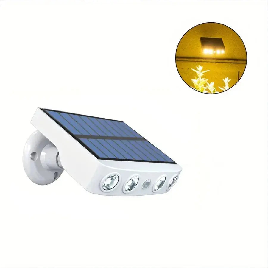 4 LED Powerful Solar Security Lights Outdoor Decor Sensor Motion 3 Modes Street Waterproof Lamp Wall Night Work Light for Garden Cutesliving Store  EBOYGIFTS