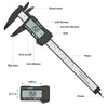 150mm 100mm Electronic Digital Caliper Carbon Fiber Dial Vernier Caliper Gauge Micrometer Measuring Tool Digital Ruler Shenzhen Lefavor tool's Store  EBOYGIFTS