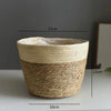 Straw Weaving Flower Plant Pot Basket Grass Planter Basket Indoor Outdoor Flower Pot Cover Plant Containers for Plantable Plants  