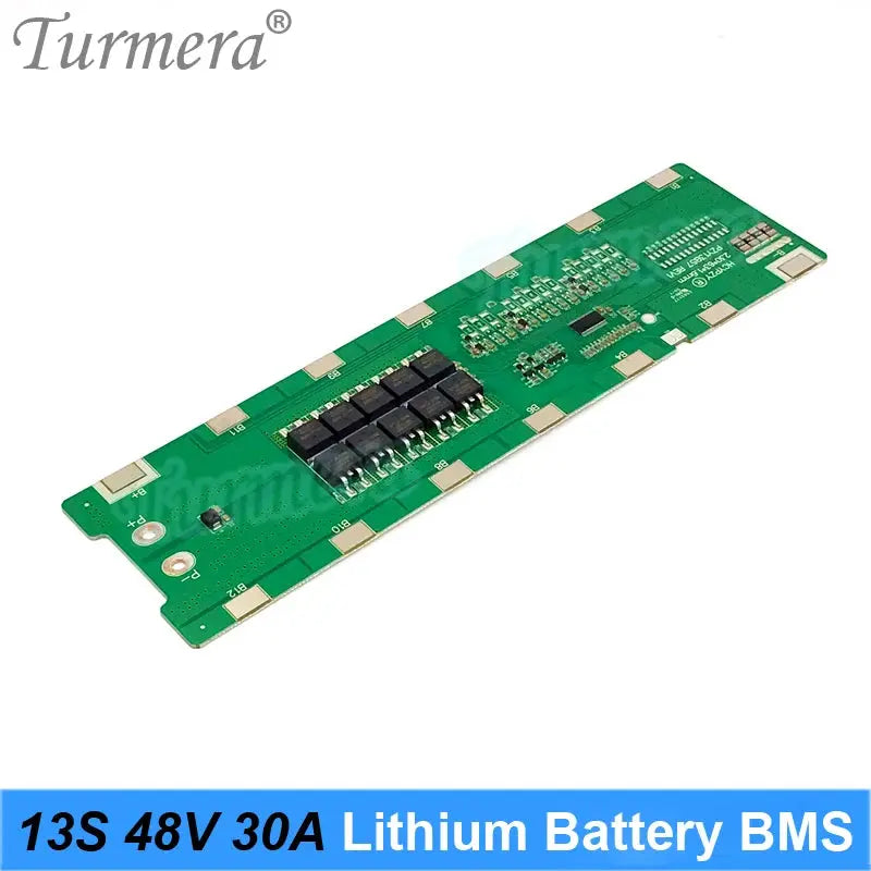 Turmera 13S 20A 30A BMS 48V 52V Lithium Battery Protection Board Spot Welding Directly Use in Electric Bike or E-scooter Battery  