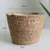 Straw Weaving Flower Plant Pot Basket Grass Planter Basket Indoor Outdoor Flower Pot Cover Plant Containers for Plantable Plants  