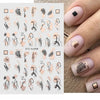 9pcs Nail Stickers Set Mixed Designs 3D Holographic Laser Abstract Stripes Line Leaf Spring Summer Decals Manicure Decorations Tracy Nail art & Make Up Beauty  EBOYGIFTS