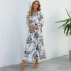 2023 Sping Summer Bohemian Women Maxi Dress Casual Long Sleeve High Waist Beach Woman Chiffon Dresses Floral Vestidoes Mujer New  