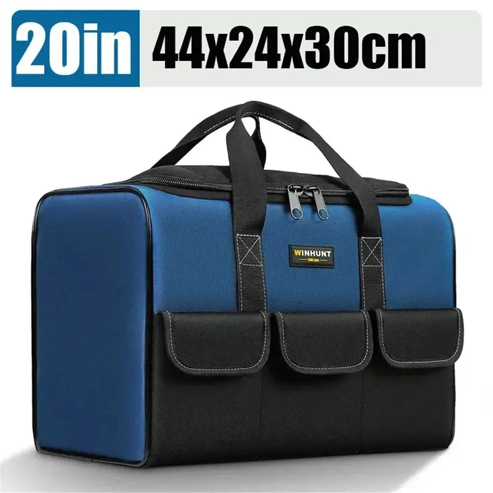 New Tool Bag With 30% More Capacity Waterproof Multi Pockets Tool Organizer Tool Pouch for Electrician Tools  