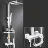 Hot and Cold Digital Shower Set Faucet Bathroom Shower System Black Gold Shower Faucet Square Shower HeadBath Shower System  