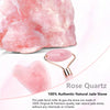 Facial Beauty Massage Roller Body Rose Gua Sha Love Heart-Shaped Double-Headed Natural Jade Relaxing Slimming Face Portable CXXW4D Store