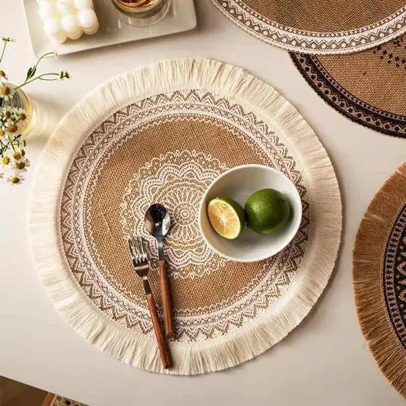 Round Placemat Table Non-Slip ZMXUNQ Global Store