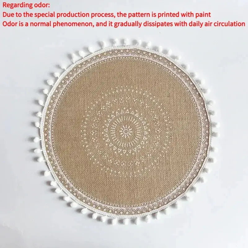 Round Placemat Table Non-Slip ZMXUNQ Global Store