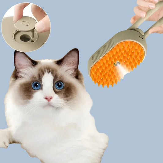 3 IN 1 PET STEAMY MASSAGE SPA BRUSH (50% OFF TODAY!) Pet Expert Store