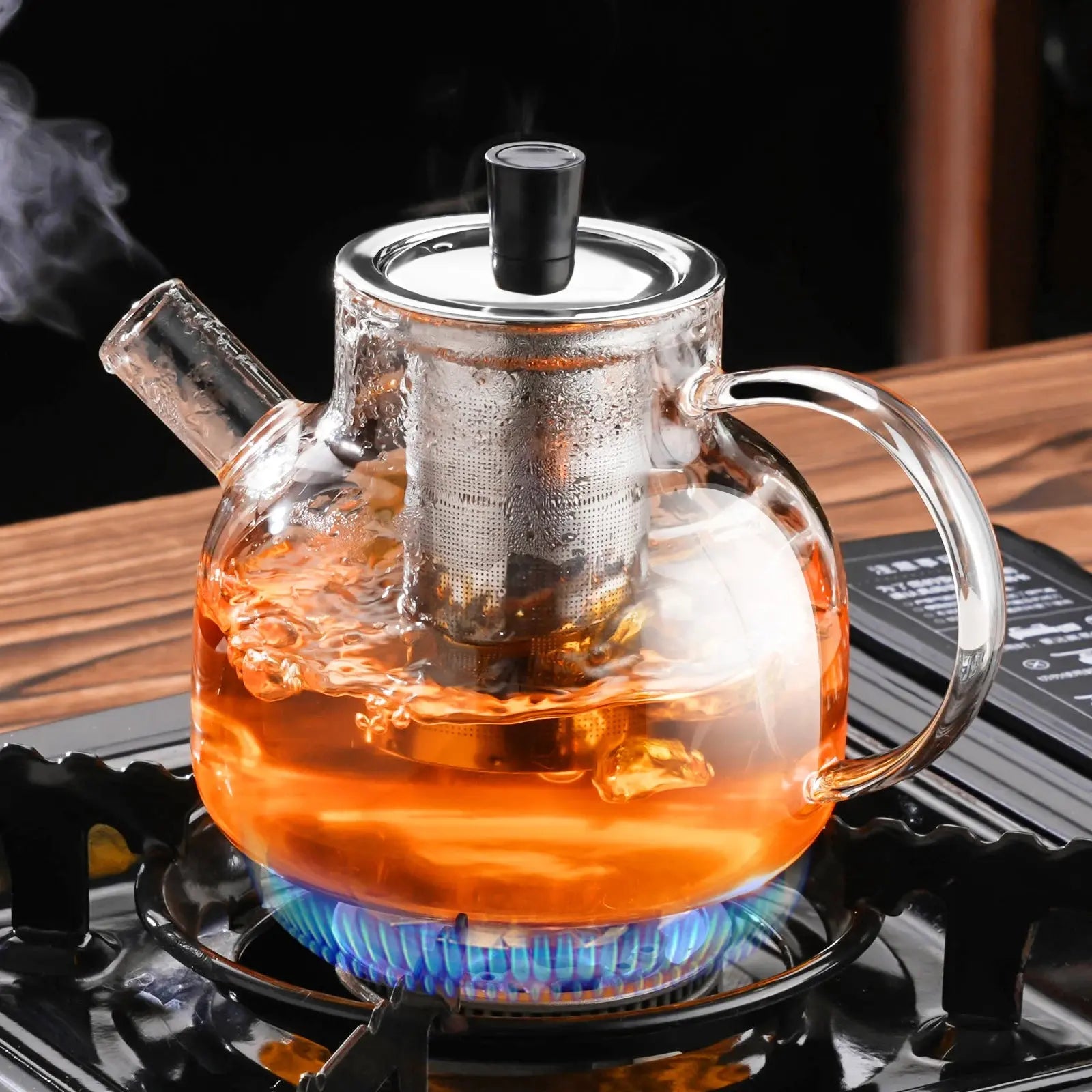 1800ML Home And Kitchen Transparent Glass Water Jug Camping Water Bottle Cold Coffee Pot Coffeeware Teaware Drink ItemsKettle - eboygifts