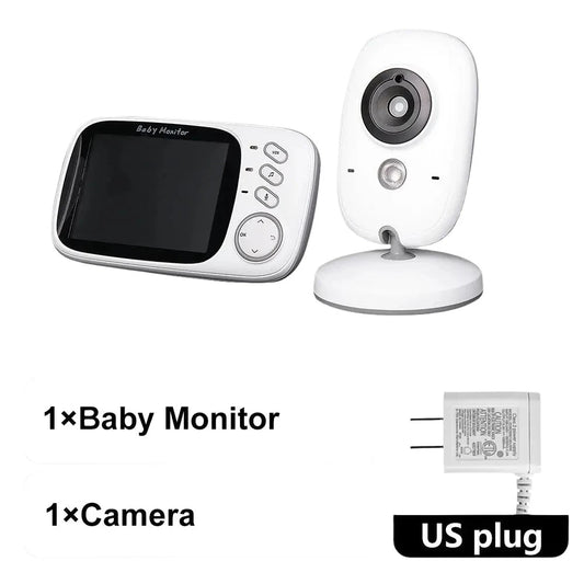 3.5 Inch Video Baby Monitor 2.4G Mother Kid Two-way Audio Night Vision Video Surveillance Camera With Temperature display Screen Eye4U Official Store  EBOYGIFTS