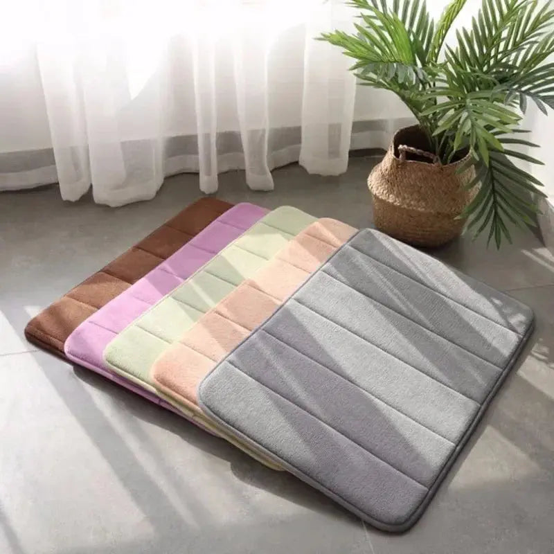 Home Bath Mat Super Absorbent Bathroom Carpets Rugs Soft Memory Foam Floor Bedroom Toilet Floor Shower Rug Home Decor  