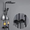 Hot and Cold Digital Shower Set Faucet Bathroom Shower System Black Gold Shower Faucet Square Shower HeadBath Shower System  