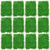 12pcs Green Artificial Plant Panel Wall Boxwood Fence Hedge Mat Grass DecorFor Wall Decoration, Fake Fence, Hedge, 40x60cm  