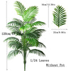 90-180cm Large Fake Palm Tree Artificial Tropical Plants Plastic Monstera Leaves Big OliveTree Foliage for Home Garden Decor  