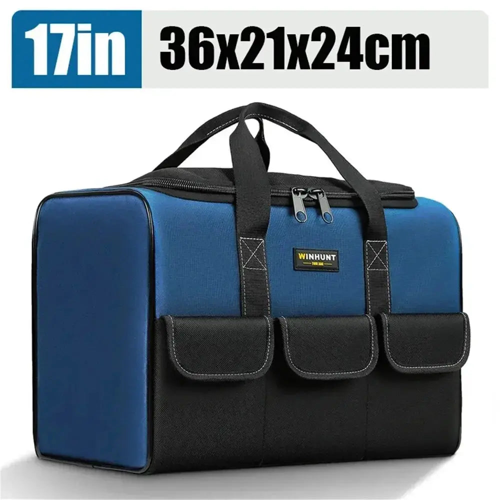 New Tool Bag With 30% More Capacity Waterproof Multi Pockets Tool Organizer Tool Pouch for Electrician Tools  