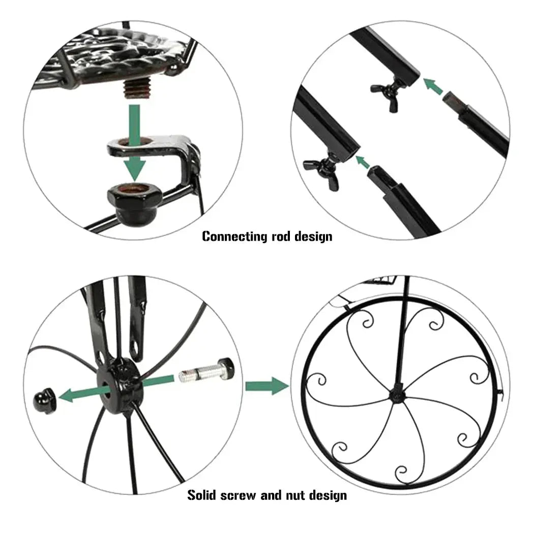 Unique 3-Tier Bicycle Plant Stand  