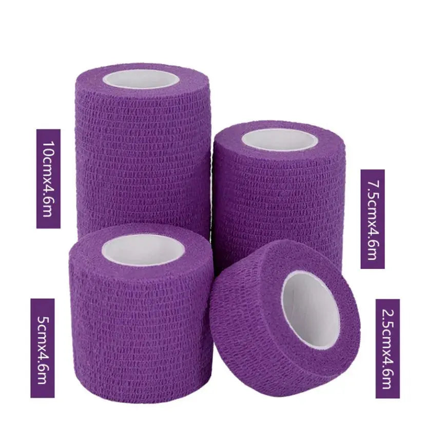 1Pcs Waterproof Medical Therapy Self Adhesive Bandage Muscle Tape Finger Joints Wrap First Aid Kit Pet Elastic Bandage 2.5-10cm 3CFactory Store