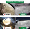 Car Headlight Restoration Polishing Kits Headlamp Scratch Remover Repair Cleaning Paste Remove Oxidation Headlight Polish Liquid  