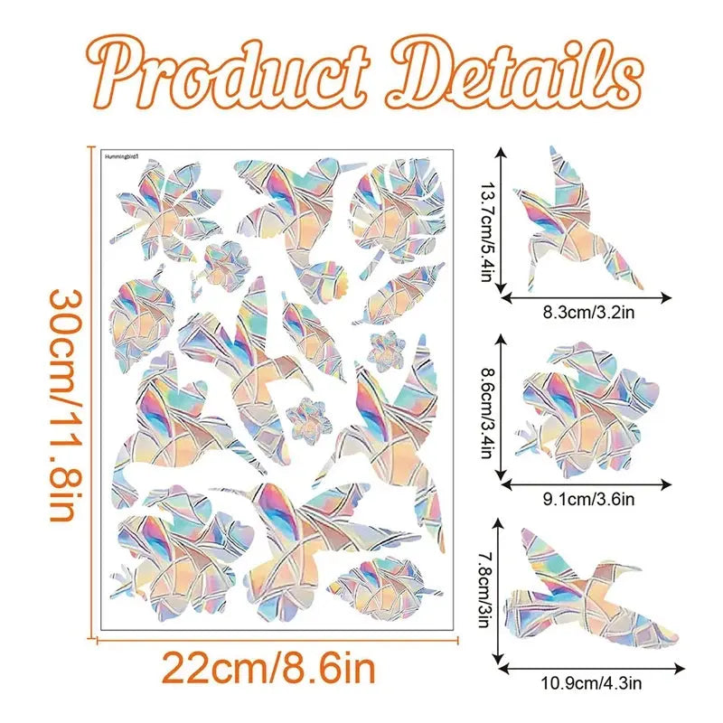 Butterfly Sun Catcher Window Sticker Mushroom Leaf Stained Rainbow Prism Glass Wall Sticker Kids Room Home Decoration Suncatcher - eboygifts