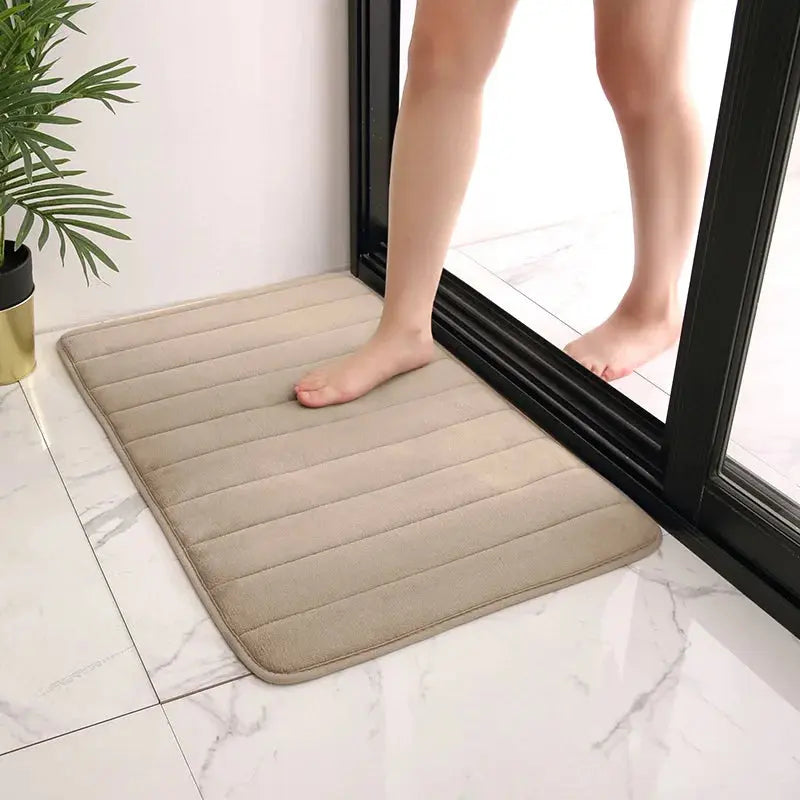 Home Bath Mat Super Absorbent Bathroom Carpets Rugs Soft Memory Foam Floor Bedroom Toilet Floor Shower Rug Home Decor  